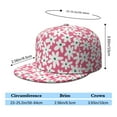 thumbnail image 5 of Boho Chic Daisy Baseball Cap – Floral & Leaf Flat Bill Hat, Trendy for Women & Teens, 5 of 8