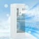 thumbnail image 4 of Ventilador portátil con aire acondicionado | Enfriamiento y atomización de 3 velocidades | Tanque de agua de 120 ml | Luz nocturna | Motor sin escobillas silencioso de 36 dB | Mini USB recargable, 4 of 9