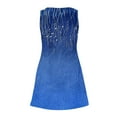 thumbnail image 5 of ALLLIST Dresses for Women with Pockets Mini V Neck Sundress Floral Blue Fashion Tank Outfits for Women, 5 of 7