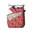 thumbnail image 1 of Furn - Set de Funda de Edredón Floral Azalea (Rojo), 1 of 5