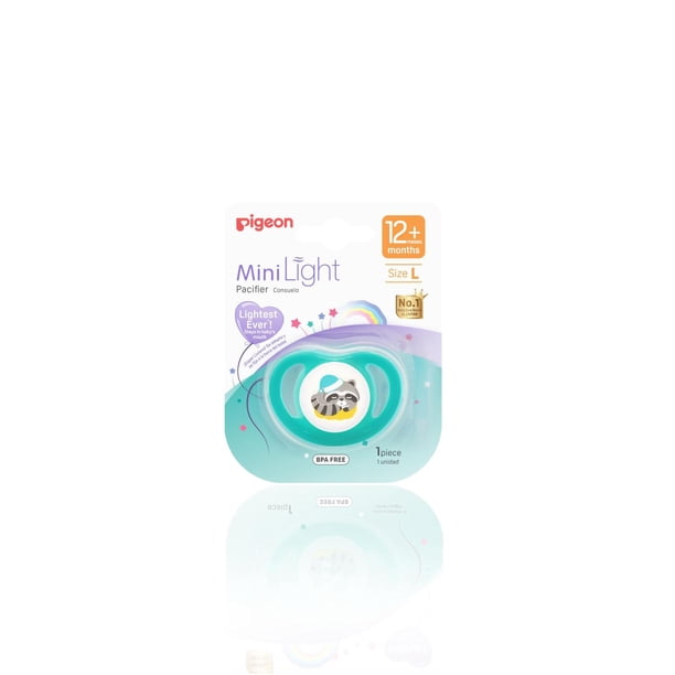 Chupón Pigeon MiniLight Silicona Suave Ajuste Perfecto Base Ancha para Bebé Unisex 6-18 Meses