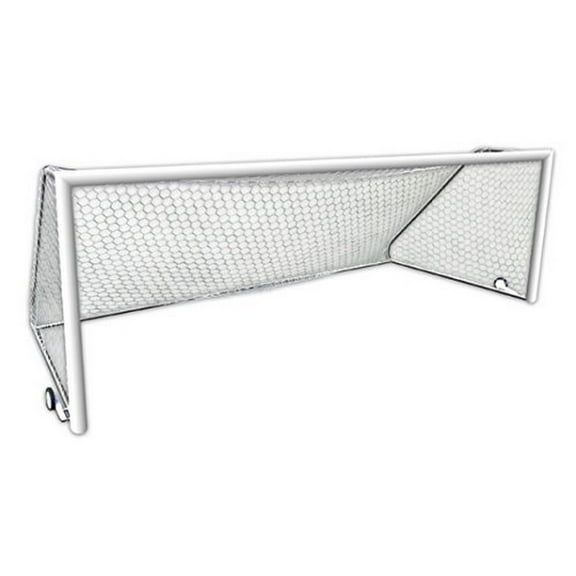 First Team World Class 40 Jr. Club-PB 18.5 x 6.5 ft. Round Portable Aluminum Soccer Goal44; White