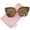 Tortoise-Gold / Gold Mirror, variant on Female Women's Oversize Open Metal Colored Mirror Flat Lens Cat Eye Sunglasses 57mm (Tortoise-Gold / Gold Mirror) - 57mm