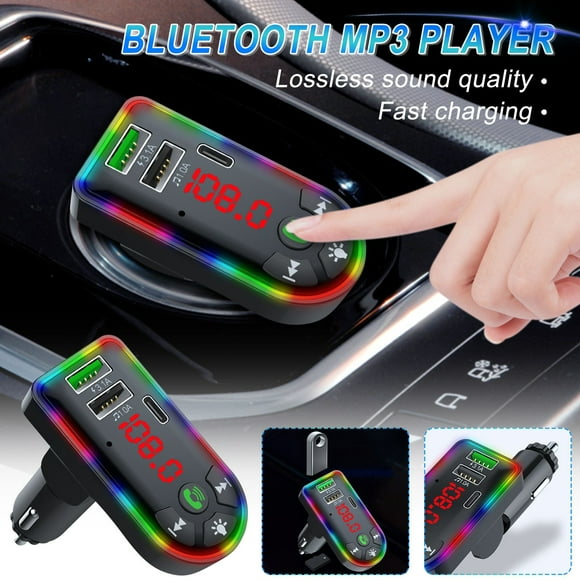 Clearance Items! USB In-Car Adapter Wireless Bluetooth Kit QC3.1 Fast USB Charger Hands FM Bluetooth Transmitter Sales Today Clearance!