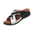 thumbnail image 6 of Willtoo 2026 Orthopedic Casual Sandals for Women Arch Support Summer Flat Sandals Wide Width Slip on Non Slip Beach Slippers Comfortable 2026 2026 Orthopedic Shoes, 6 of 6
