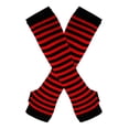thumbnail image 3 of Women Socks Striped Knee High Socks Arm Warmer Fingerless Gloves Set for Halloween Christmas, 3 of 6