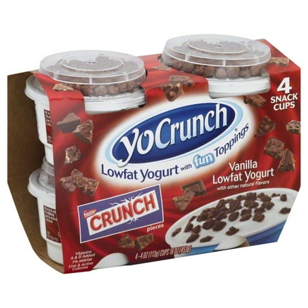 Yocrunch Vanilla Nestle Crunch Yogurt Mp, 4 Oz., 4 Count