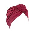 thumbnail image 1 of Turbante africano Jygee Disc, ingenioso, preatado, elegante, de alta elasticidad, para la cabeza, para mujer, color vino tinto, 1 of 5