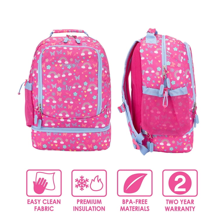 Bentgo Kids 2-in-1 Backpack & Insulated Lunch Bag (Fairies