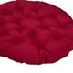 thumbnail image 4 of Cojín de asiento exterior kusrkot para silla huevo colgante de patio resistente al agua rojo, 4 of 7