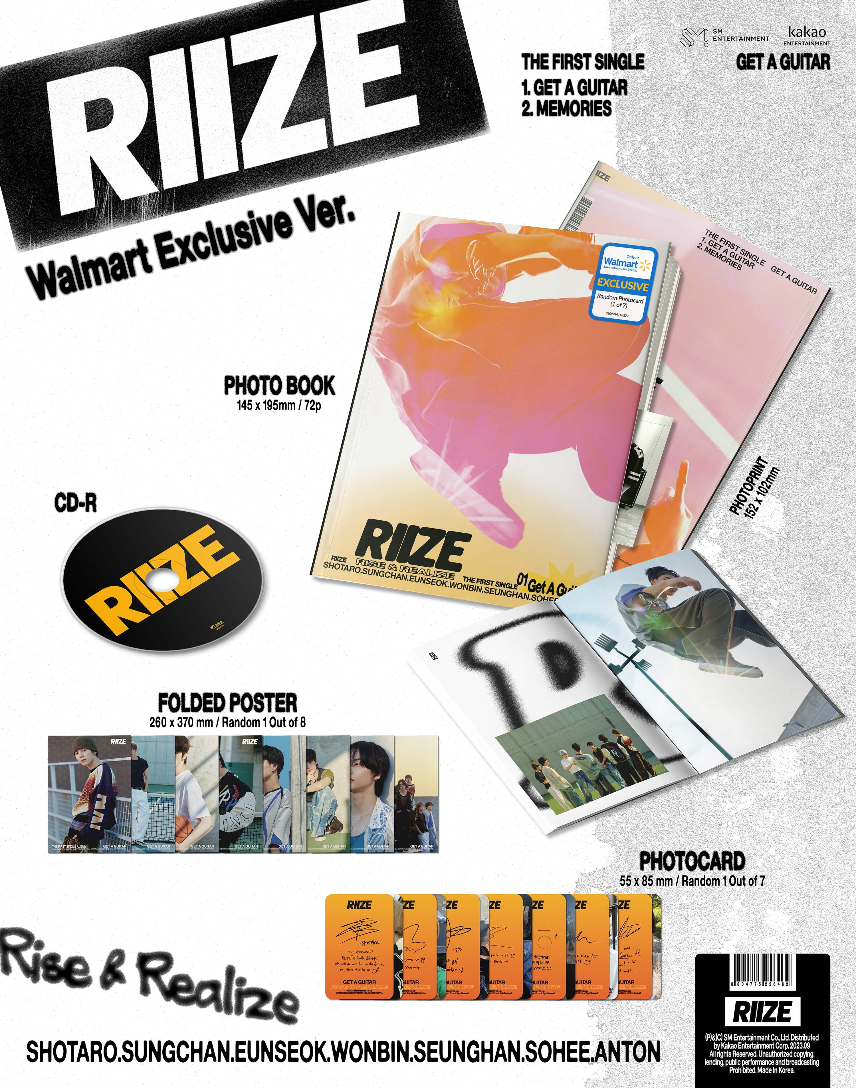 RIIZE Get A Guitar スンハン トレカ walmart-