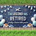 thumbnail image 6 of Decorative Design Retirement Banner Colorful Balloons The Legend Has Retired Polyester Material Party Decoration for Retirement Party Ceremony Indoor Celebration, 6 of 7