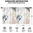 thumbnail image 2 of Blackout Kids Curtains,Blue Boho Abstract and Plant Pattern Childrens Insulated Curtains Set Of 2,Bedroom Essentials,Toddler Room Decor 52x63in(132x160cm), 2 of 5