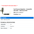 thumbnail image 2 of Fuel Pressure Regulator - Compatible with 2002 - 2005 Acura RSX 2003 2004, 2 of 2