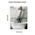 thumbnail image 2 of Acheng Animals Canvas Wall Art Cute Giraffe Bathtub Pictures Painting Prints Funny Black and White Bathroom Wall Decor  12x16 in, 2 of 5