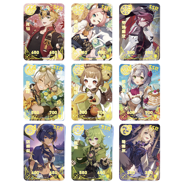 NEW Genshin Impact Cards Anime TCG Game Collection Pack Booster Box Rare  SSR Surrounding Table Toys For Family Children Gift - Walmart.ca
