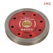 EPOTOOR 5Pack 4 in Thin Dry Wet Diamond Porcelain Saw Blades Ceramic Cutting Disc Wheels