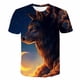 thumbnail image 1 of Animal Lobo camiseta para niños estampado niños Harajuku 3D camiseta verano niños manga corta niñas camiseta dibujos animados bebé T-Shirts10T Gao Jinjia LED, 1 of 2