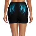 thumbnail image 4 of Swim Shorts for Women Printed High Waist Swimsuit Bottom Loose Fit Sports Yoga Swim Bottoms Sky Blue S, 4 of 7