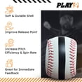 thumbnail image 4 of Pelota de entrenamiento de béisbol SHOP PLAY 9 Play9 de cuero con indicador de giro, 4 of 7