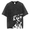 thumbnail image 1 of Camiseta Vintage de manga corta para hombre, ropa de calle estilo Hip Hop, con estampado gráfico de Anime japonés, Harajuku, informal, holgada, lavada, 1 of 5