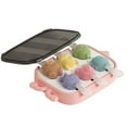 thumbnail image 6 of Outoloxit Silicone Ice Cream Molds with Lid - 6 Animal sicle Makers for Kids, Food Grade Freezer Trays for Homemade Frozen Treats, BPA-Free ICE Grids for Summer Drinks and Parties, 6 of 6