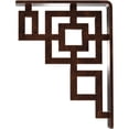 thumbnail image 4 of Ekena Millwork 1 1/2"W x 5 1/2"D x 8"H Eris Wrought Iron Bracket, (Single center brace), Antiqued Copper, 4 of 7