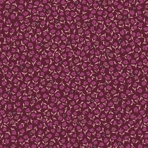 Tiny Purple Floral Promenade Plum fabric - Mayfair AGF cotton Sold by the Quarter Yard