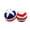 B/1pc, variant on 1 PC Patriotic Handmade Knitted Footbag, American Flag Crochet Juggling Ball 4th of July Independence day Cotton Foot bags Outdoor Game Adults Coordination Training Stress Relief Ball, 2"