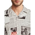 thumbnail image 4 of No Boundaries Men's and Big Men's Printed Shirt with Short Sleeves, 4 of 5