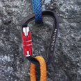 thumbnail image 1 of Mosquetón de escalada BuyWeek Tipo D Grado profesional Aluminio 7075 Negro, 1 of 10