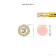 thumbnail image 3 of ANGARA Natural Diamond Pendant Detailing in 14K Yellow Gold for Women (Size-2.5mm| Color-K| Clarity-I3) | April Birthstone, Anniversary, Jewelry Gift for Women | Natural Diamond Necklace, 3 of 8