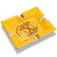 thumbnail image 6 of Cigar ashtray, large diameter smoke slot, exquisite and unique ceramic ashtray smoke extinguisher CLG-23 for cigars,白色, 6 of 13