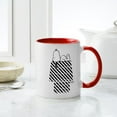 thumbnail image 4 of CafePress - Snoopy On House Stripe Black And - 11 oz Ceramic Mug - Novelty Coffee Tea Cup, 4 of 4
