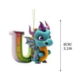 thumbnail image 2 of Skegnu Christmas Decorations English 26 Letters Flying Dragon Baby Small Pendant Flat Acrylic Car Pendant Home Decoration Pendant Christmas Deals, 2 of 2