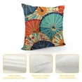 thumbnail image 4 of ONETECH  Square Throw Pillow Covers Colorful Japanese Umbrellas Pattern Pillow Cases Decorative for Home Bedroom Sofa Pillowcases Standard, 4 of 5