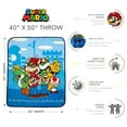 thumbnail image 3 of Super Mario Kids Blue Silky Soft Throw Blanket, 40x50, Nintendo, 3 of 6