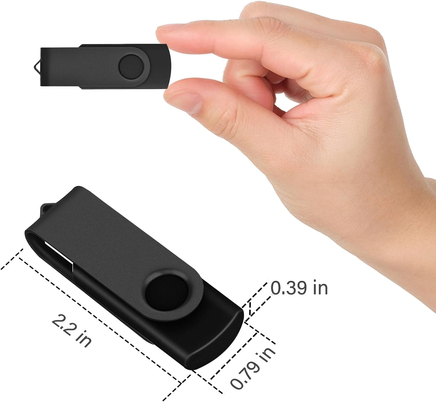 8GB USB Flash Drive Bulk Thumb Drives 50 Pack with Lanyards USB 2.0 Jump Drive 8GB Memory Sticks Zip Drive Pen Drive for Storage and Backup( BLACK 8GB*50PCS)