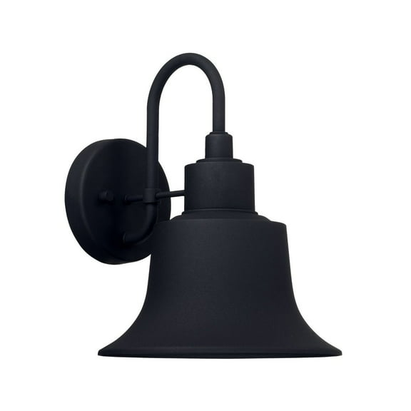 11.5 Inch Outdoor Wall Lantern Transitional Approved For Wet Locations Rain Or Shine Made For Coastal Environments-Black Finish Capital Lighting