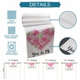 thumbnail image 6 of Valentine's Day Table Runner 60 Inches, Pink Roses Love Heart Romantic Bed Runner Dresser Scarves Tabletop for Indoor Outdoor Parties/Ceremony/Banquet, 13" x 60", 6 of 8