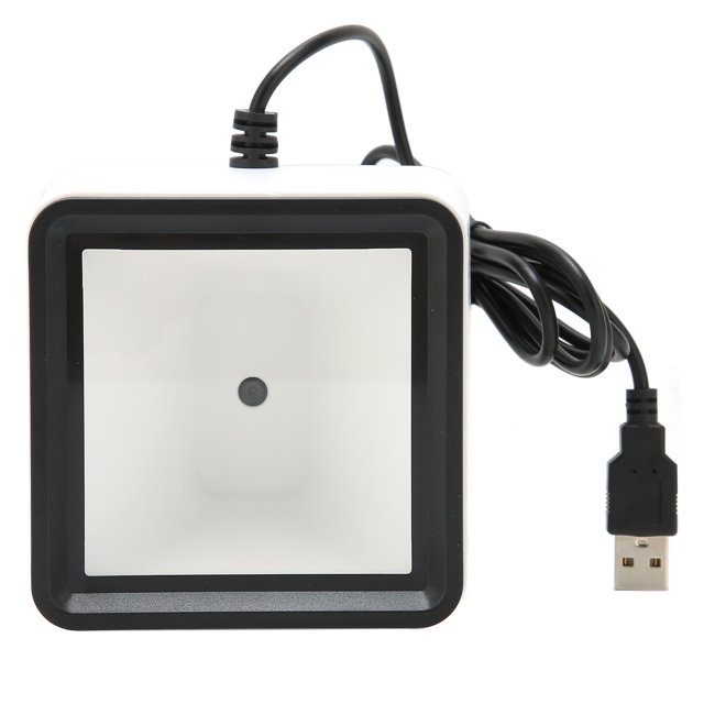 Barcode Scanner, Voice Broadcast Scanner Hands Free Desktop for Mobile Phone for Computer
