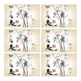 thumbnail image 2 of MKHERT Oriental Ink and Wash Painting Bamboo Drangonfly and Koi Fish Placemats Table Mats for Dining Room Kitchen Table Decoration 12x18 inch,Set of 6, 2 of 4