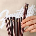 thumbnail image 6 of Japanese-style Solid Wood Cherry Chopsticks Household High-grade Wooden Non-slip Chopsticks Pointed Wooden Chopsticks, 6 of 10