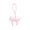 Pink, variant on Cute Goat Keychain, Pu Leather Cartoon Goat Pendant, Backpack Bag Luggage Keys Cute Cartoon, Red, 3.66 X 2.95 in