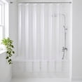 thumbnail image 1 of Mainstays Lightweight Waterproof PEVA Shower Liner, 70" x 72", Frosted, 1 of 6