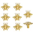 thumbnail image 1 of Pomos de gabinete BAOTXHBR con forma de abeja, aleación de zinc, oro, 8 unidades, 1 of 6