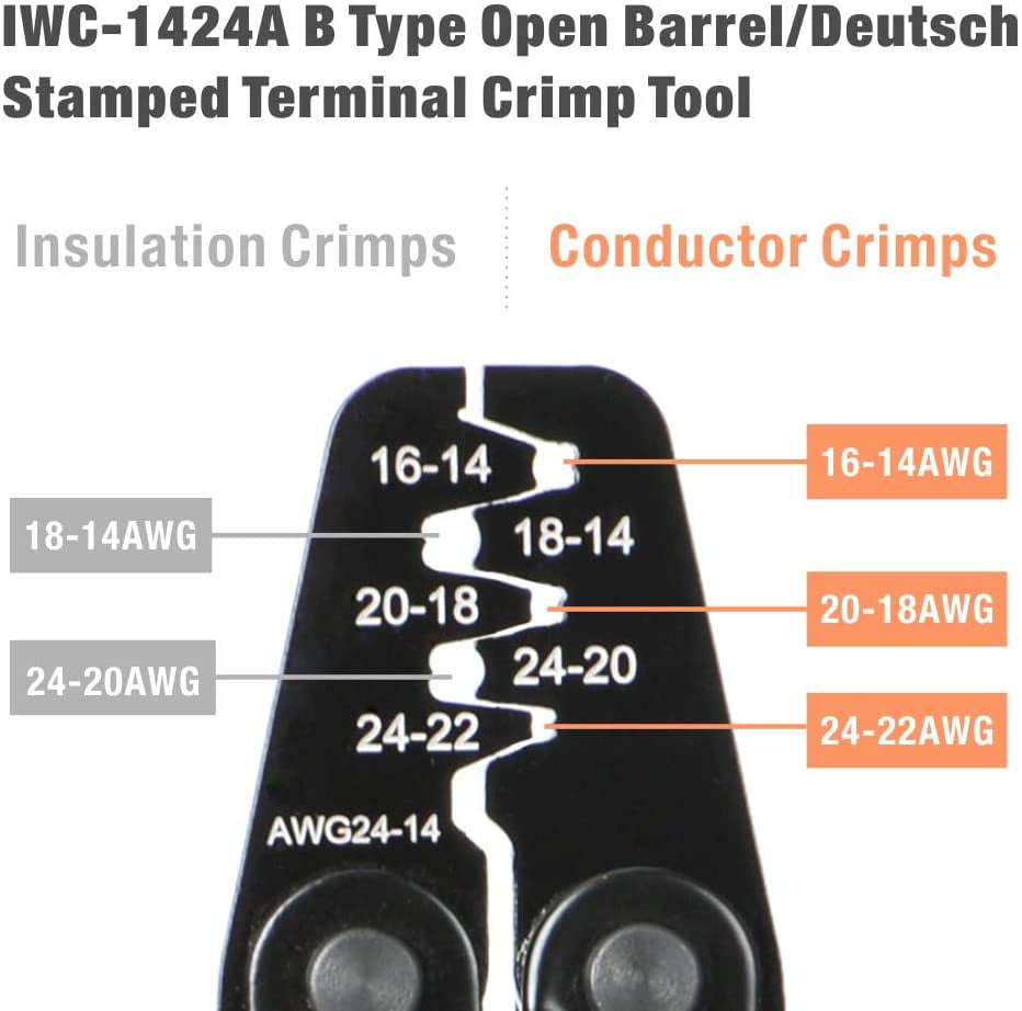 IWISS KIT-DC01 Kit D/'outils de Réparation Automobile pour Terminaux Deutsch et Terminaux de Pack Météo