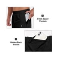 thumbnail image 4 of Little Donkey Andy Men's Ultra-Stretch Pants Breathable Quick Dry Lightweight Pants for Active Travel Hiking Black XXL, 4 of 7