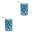 thumbnail image 3 of Naiovety 34 unids/set árbol de Navidad bola colgante hogar centro comercial Oficina pared árbol ventana bola decoración adorno de plástico, azul claro azul claro 2piezas Naiovety CBP141319, 3 of 6