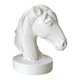 thumbnail image 1 of Estatua de cabeza de caballo, figura coleccionable, deportes ecuestres, escultura animal sencilla Blanco, 1 of 9